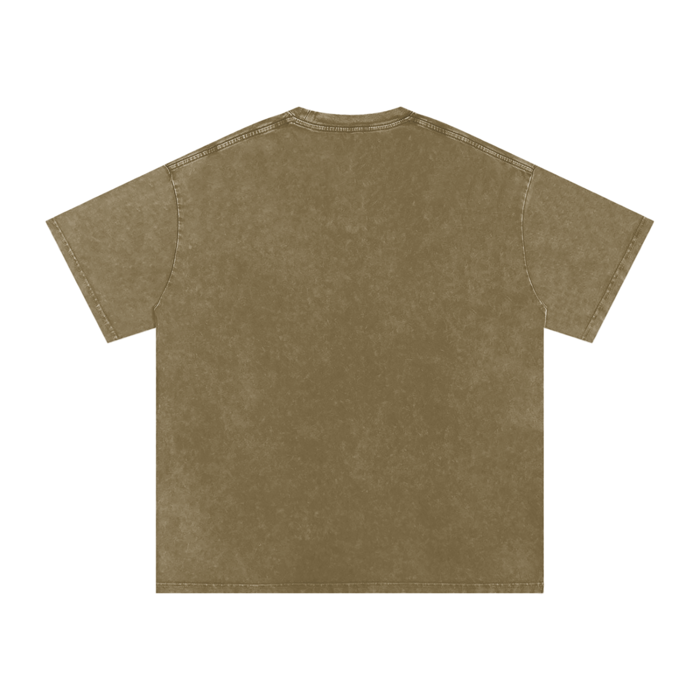 Snow Washed Oversized Cotton T-Shirt (White Lettering)