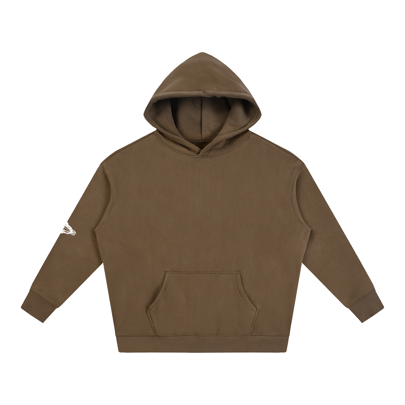 Oversize Fleeced Hoodie (Sleeve Patch)