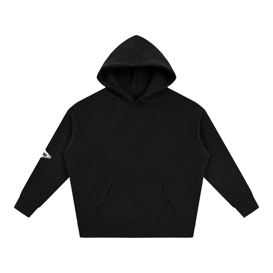 Oversize Fleeced Hoodie (Sleeve Patch)