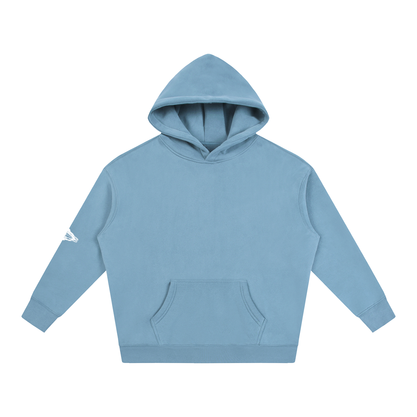 Oversize Fleeced Hoodie (Sleeve Patch)