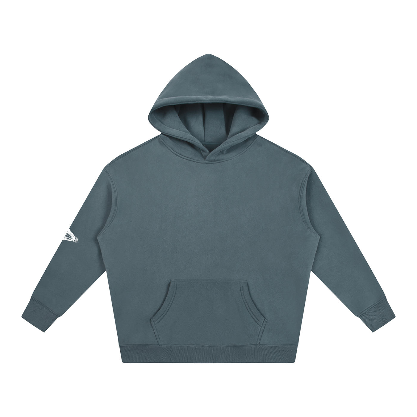 Oversize Fleeced Hoodie (Sleeve Patch)