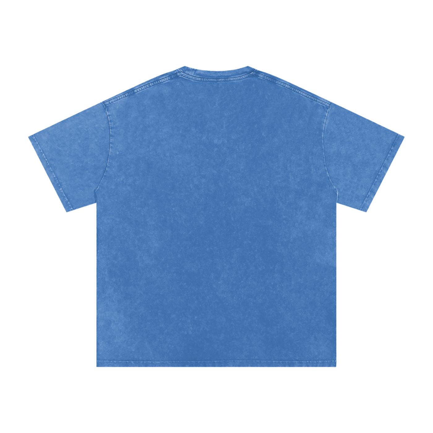 Snow Washed Oversized Cotton T-Shirt (White Lettering)
