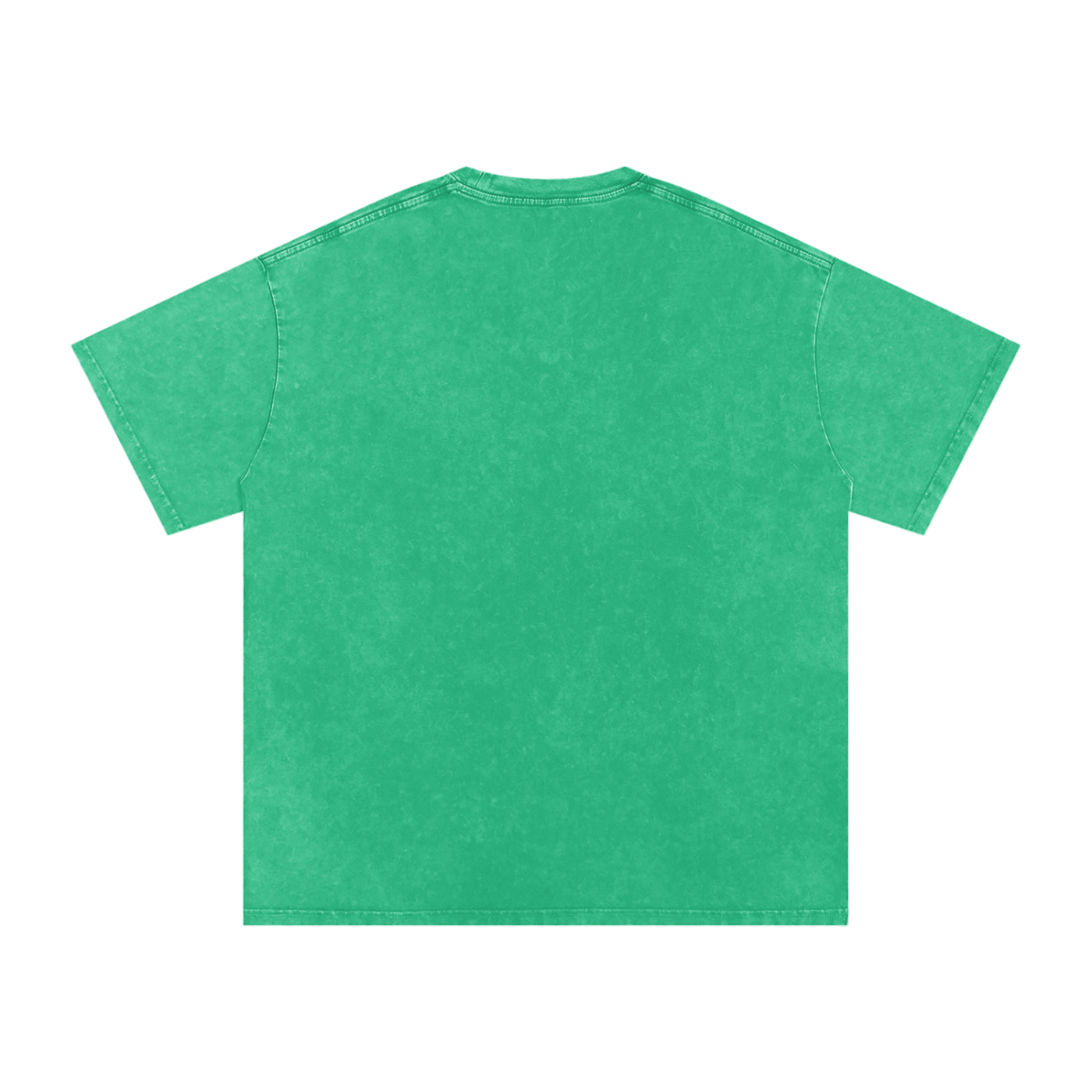 Snow Washed Oversized Cotton T-Shirt (Black Lettering)