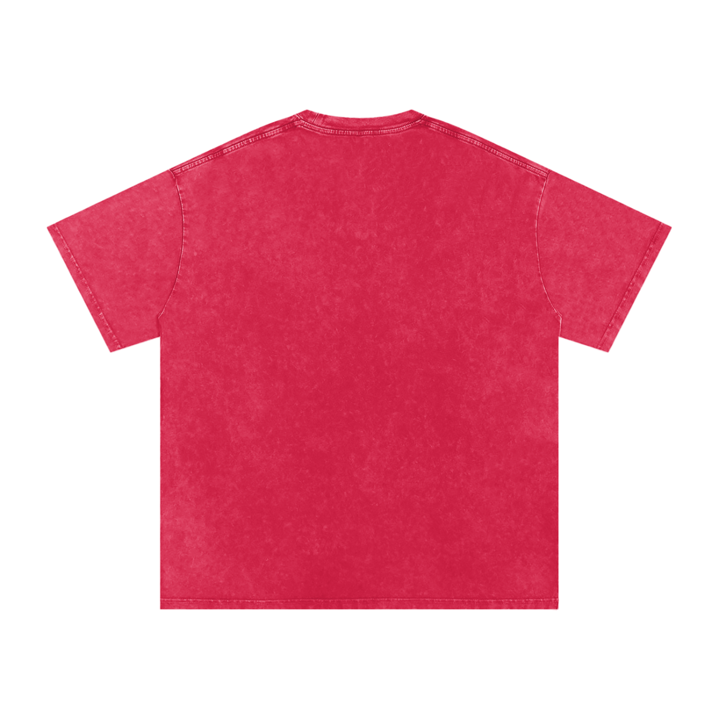 Snow Washed Oversized Cotton T-Shirt (White Lettering)