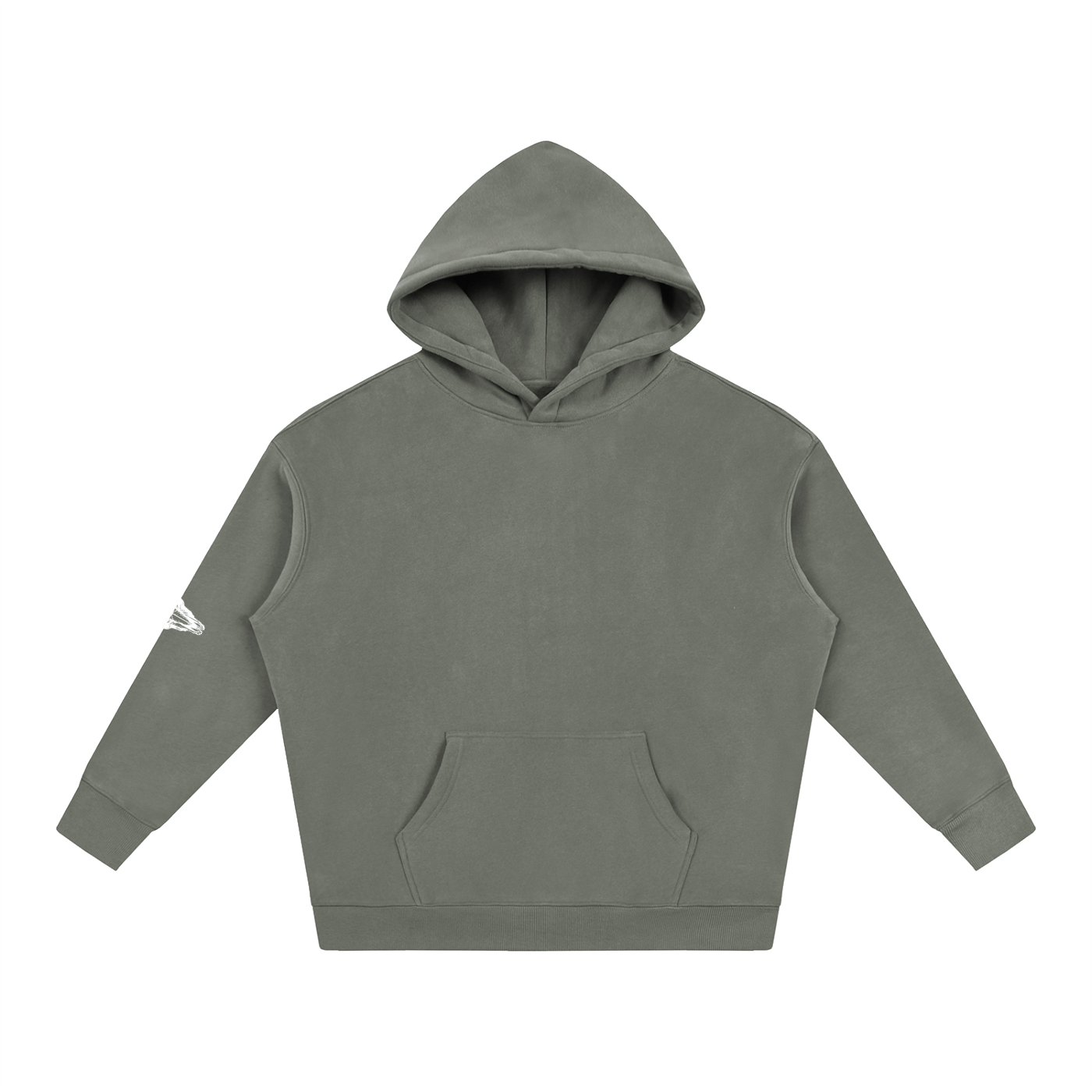 Oversize Fleeced Hoodie (Sleeve Patch)