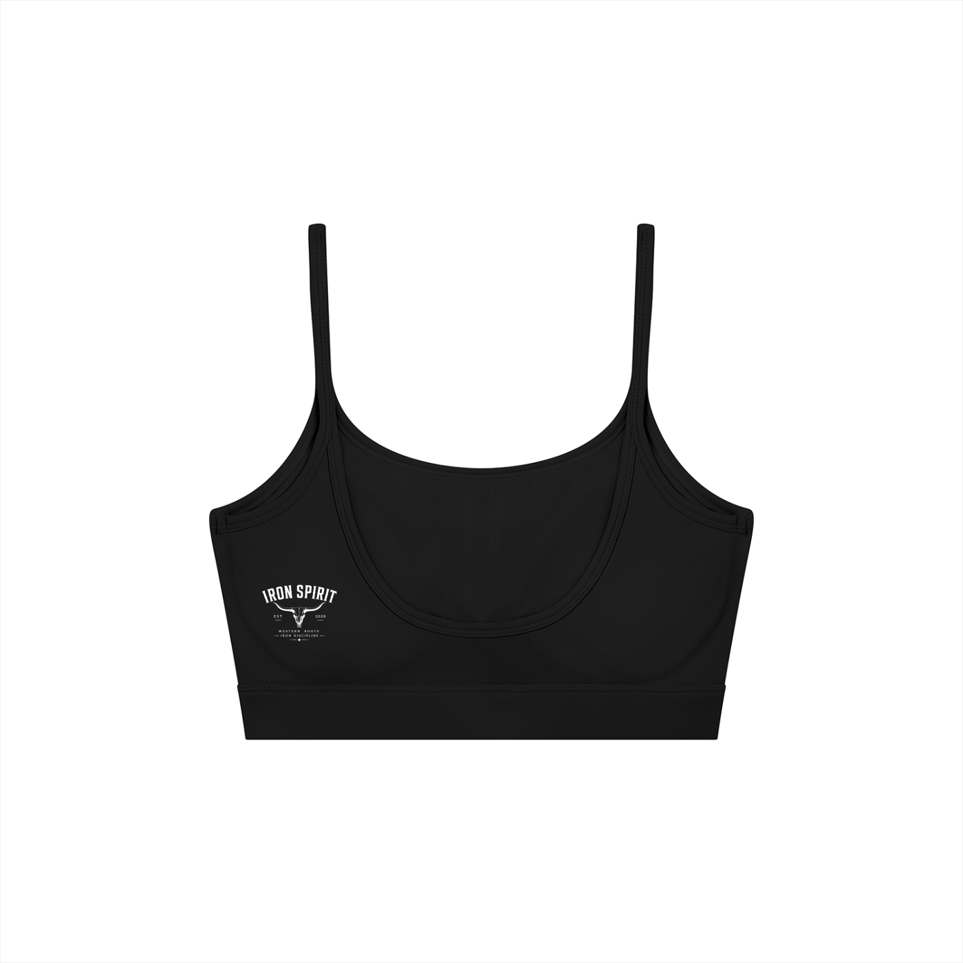 Women's Solid U-Neck Sports Bra