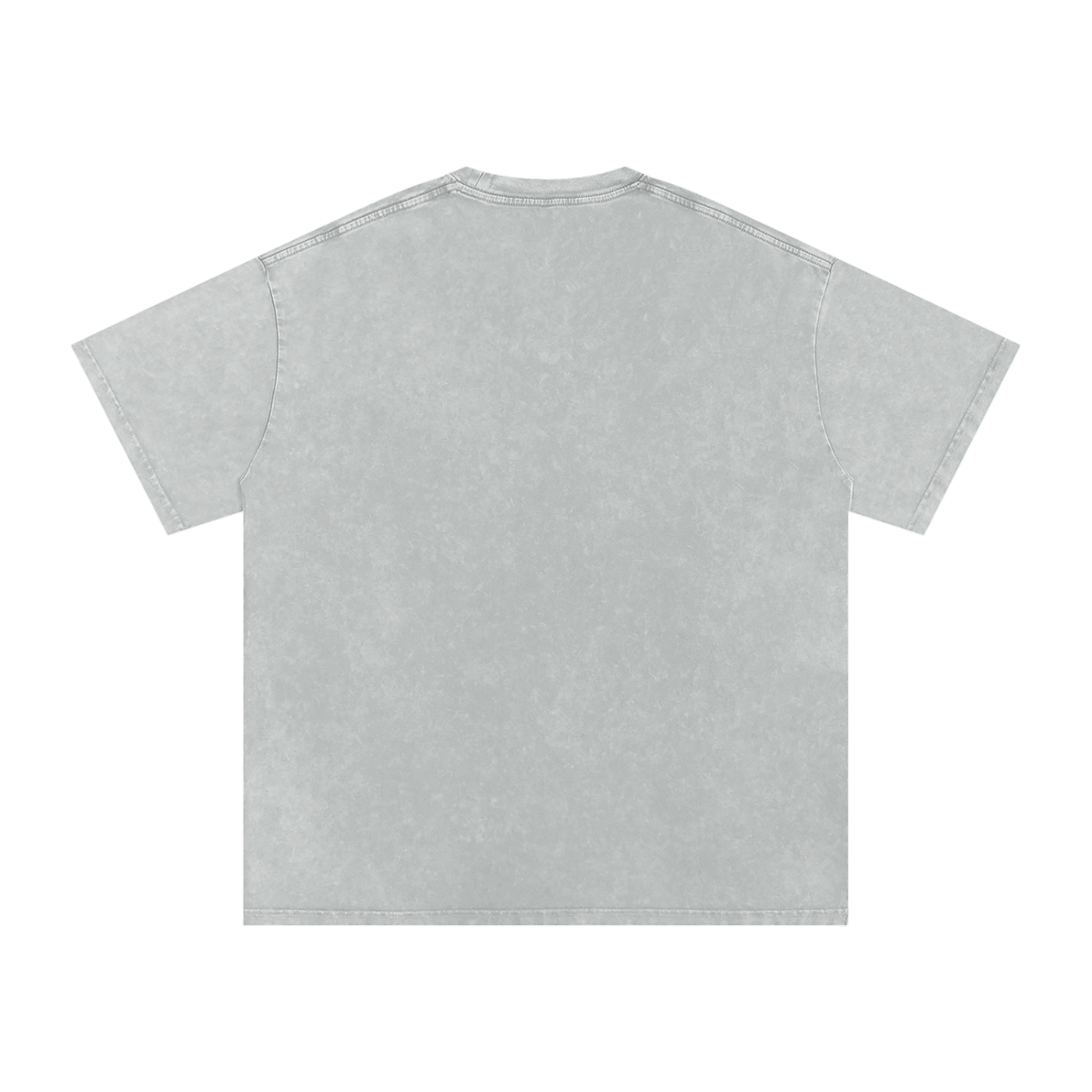 Snow Washed Oversized Cotton T-Shirt (Black Lettering)