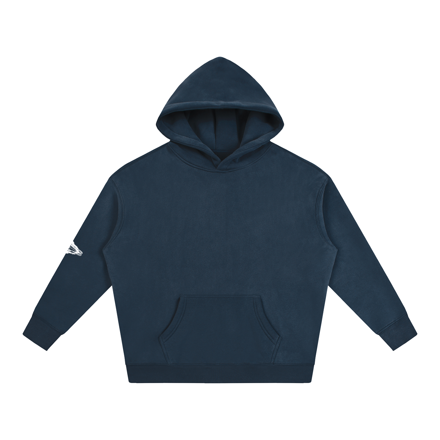 Oversize Fleeced Hoodie (Sleeve Patch)