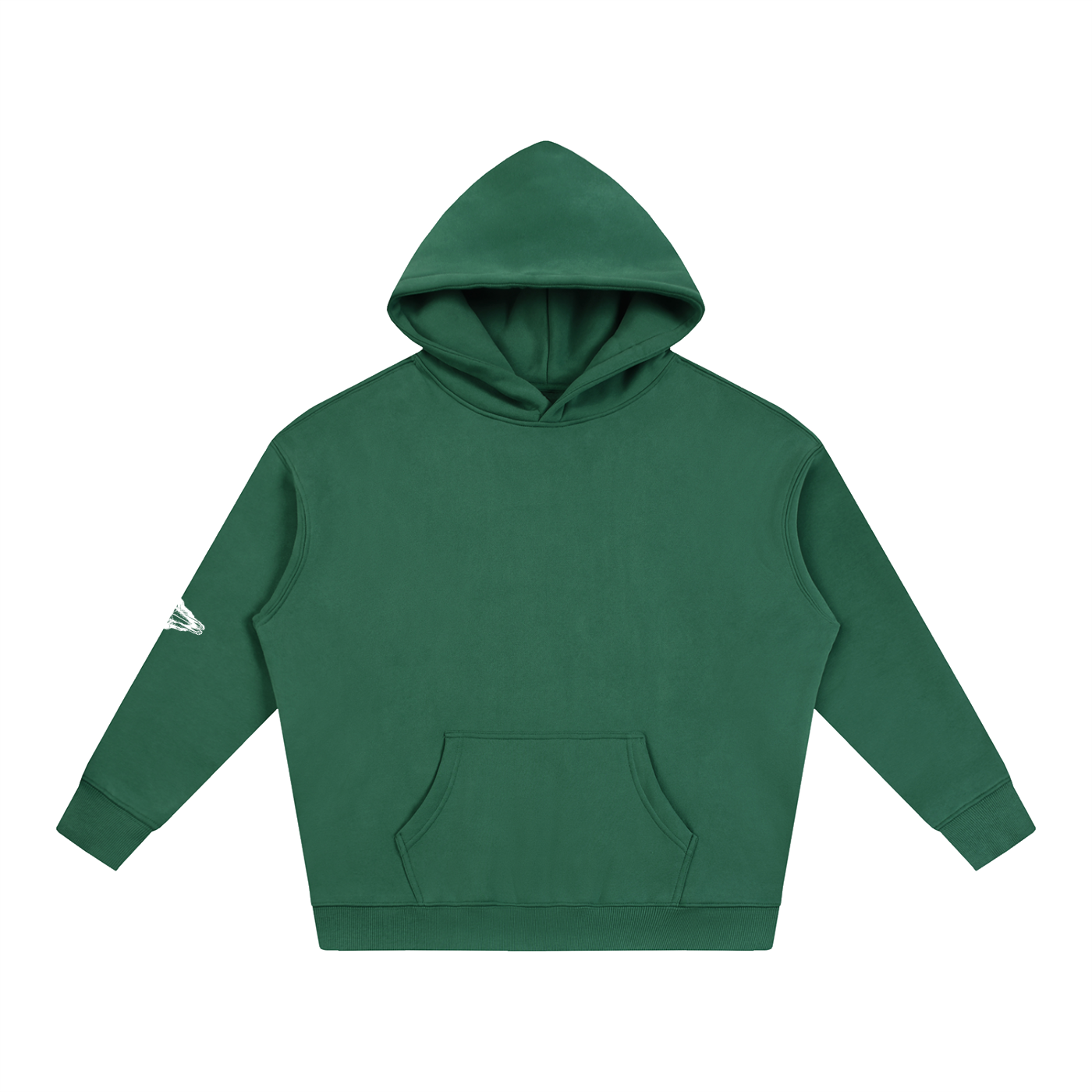 Oversize Fleeced Hoodie (Sleeve Patch)