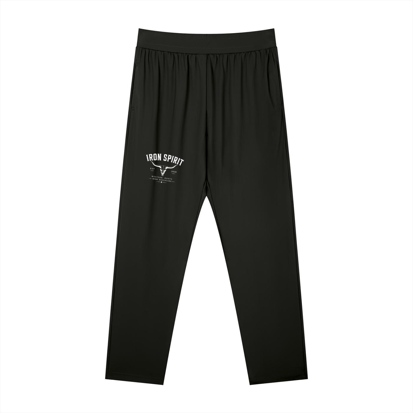 Men's Straight Leg Elastic Waist Pants