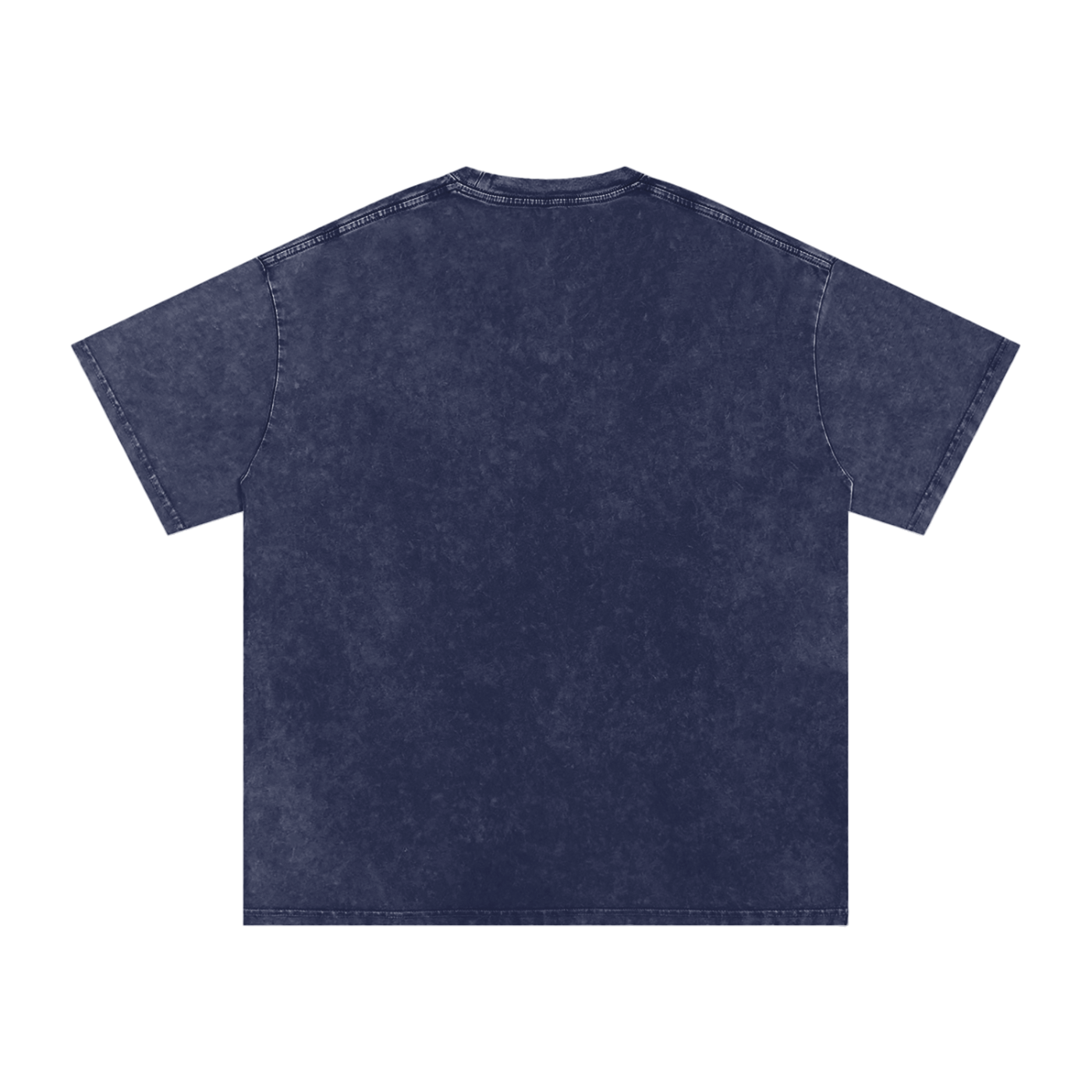 Snow Washed Oversized Cotton T-Shirt (White Lettering)