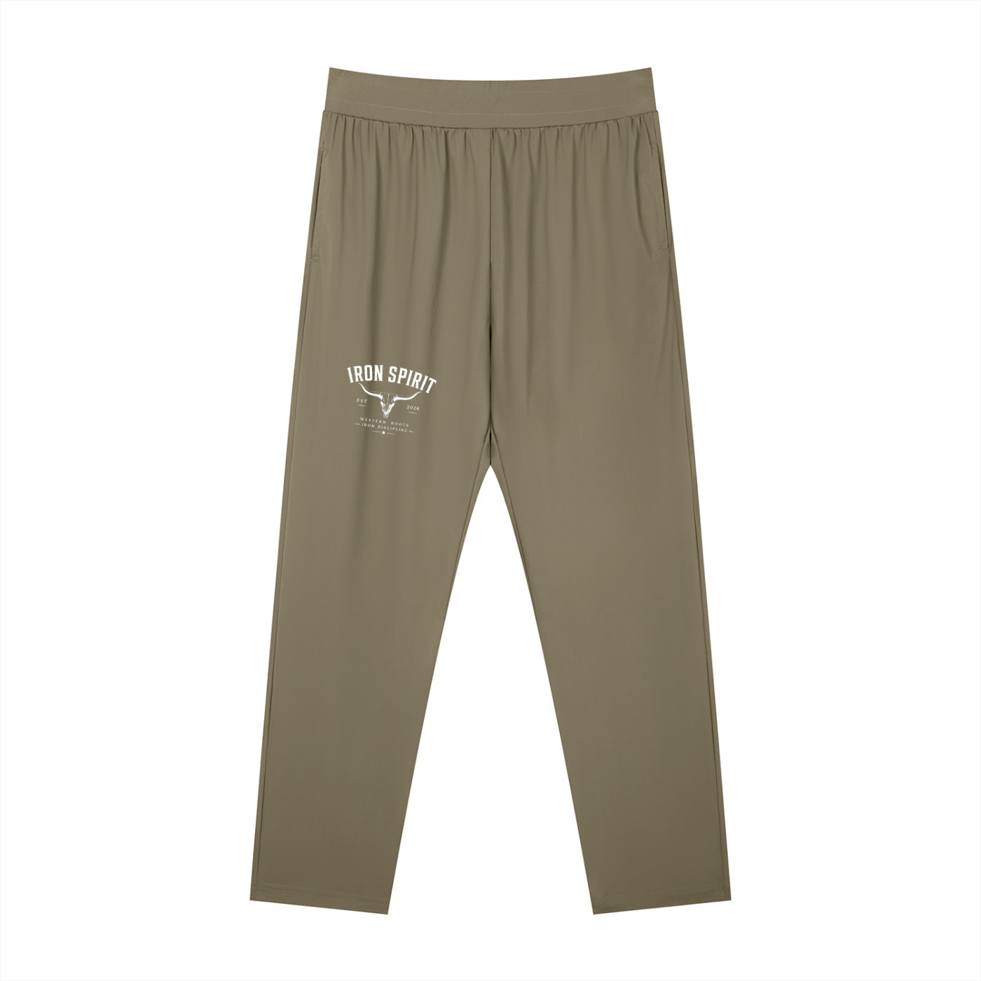 Men's Straight Leg Elastic Waist Pants