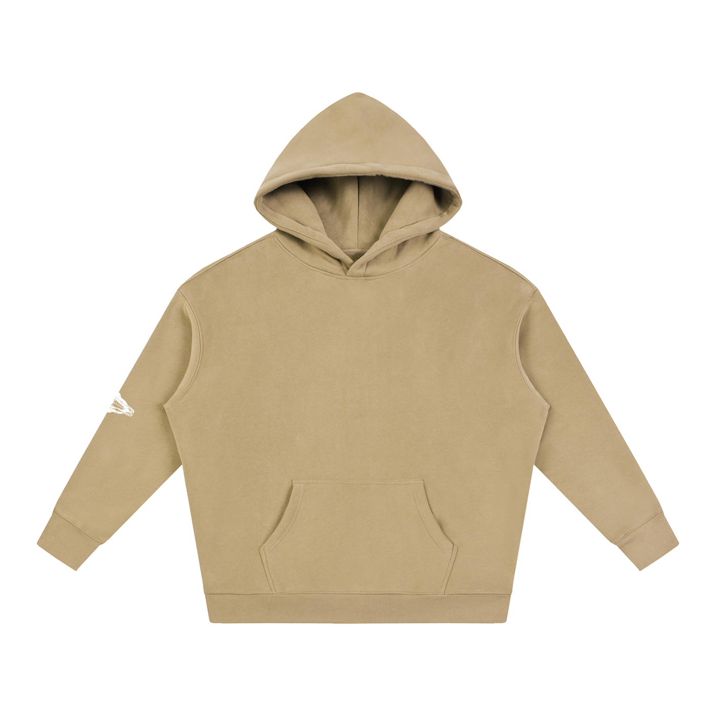 Oversize Fleeced Hoodie (Sleeve Patch)