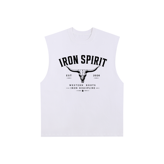 Raw Edge Cotton Tank Top