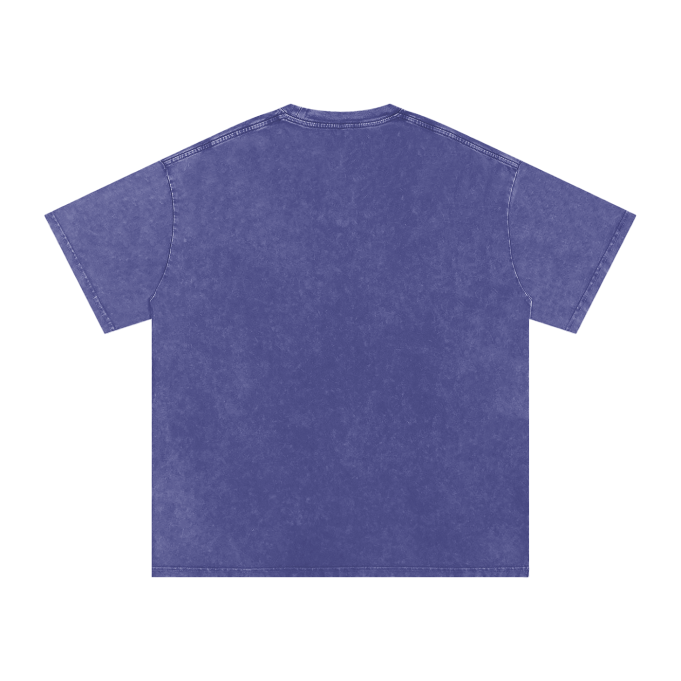 Snow Washed Oversized Cotton T-Shirt (White Lettering)