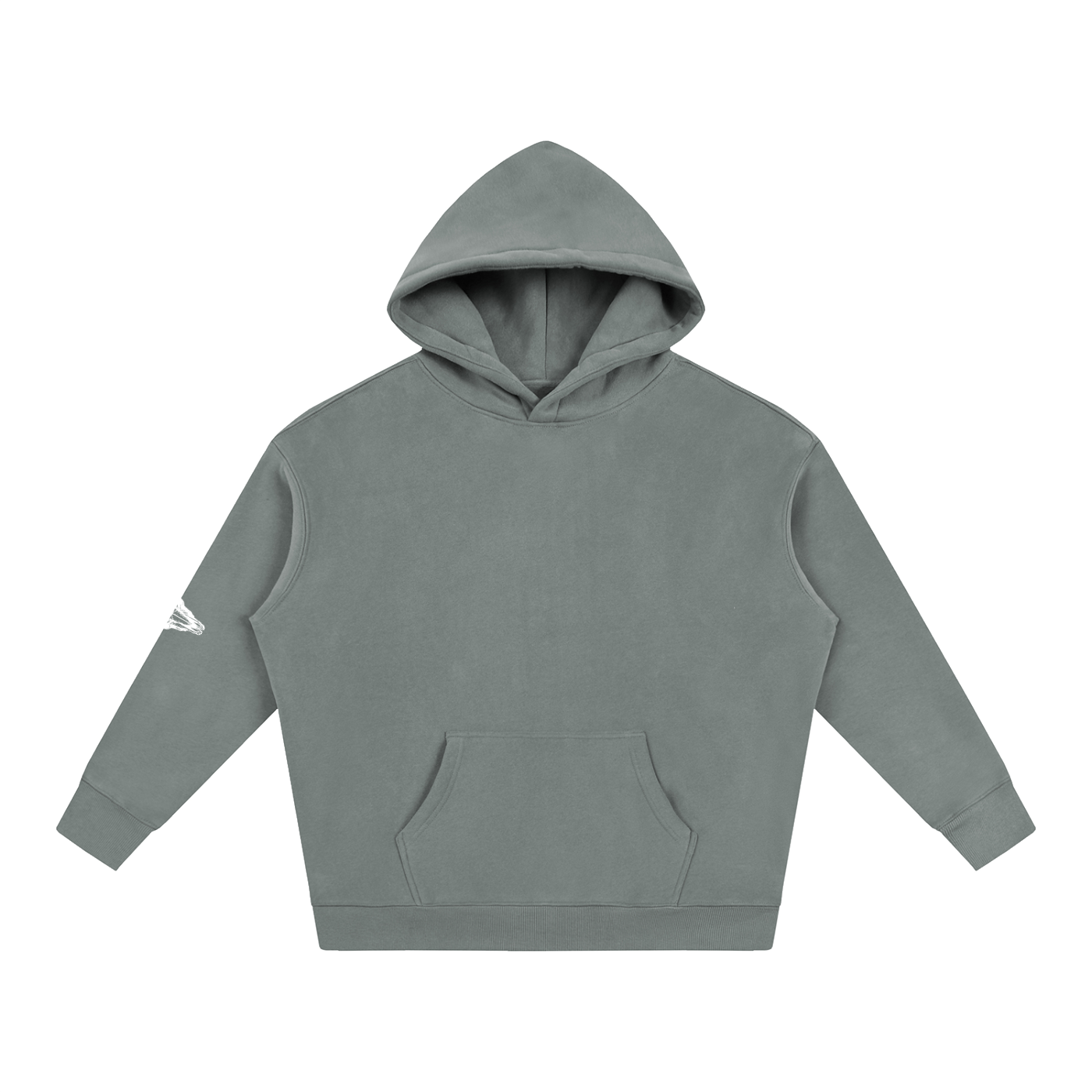 Oversize Fleeced Hoodie (Sleeve Patch)