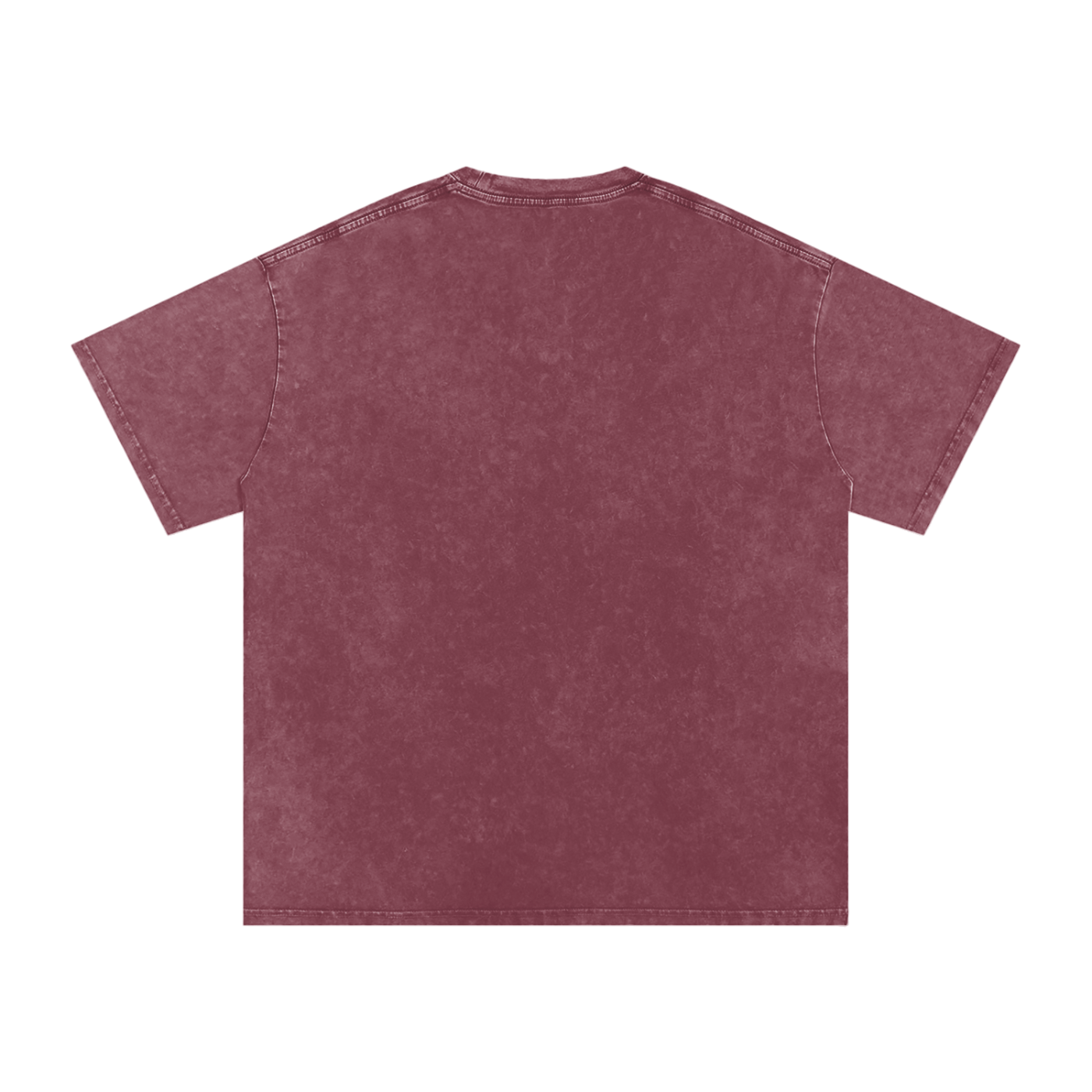 Snow Washed Oversized Cotton T-Shirt (Black Lettering)