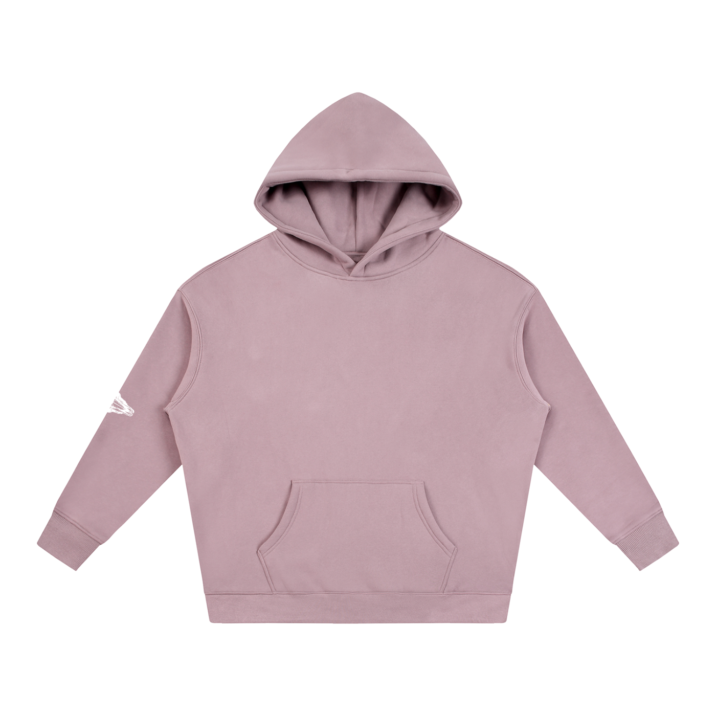 Oversize Fleeced Hoodie (Sleeve Patch)